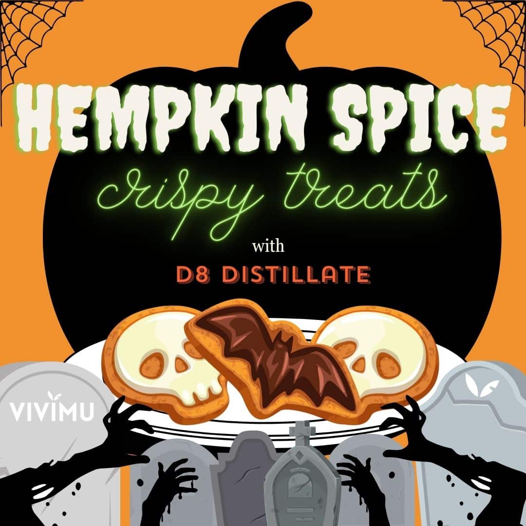 Hemp Infused Delta 8 Pumpkin Spice Rice Krispie Treats