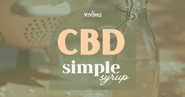 CBD recipe simple syrup for Dry January